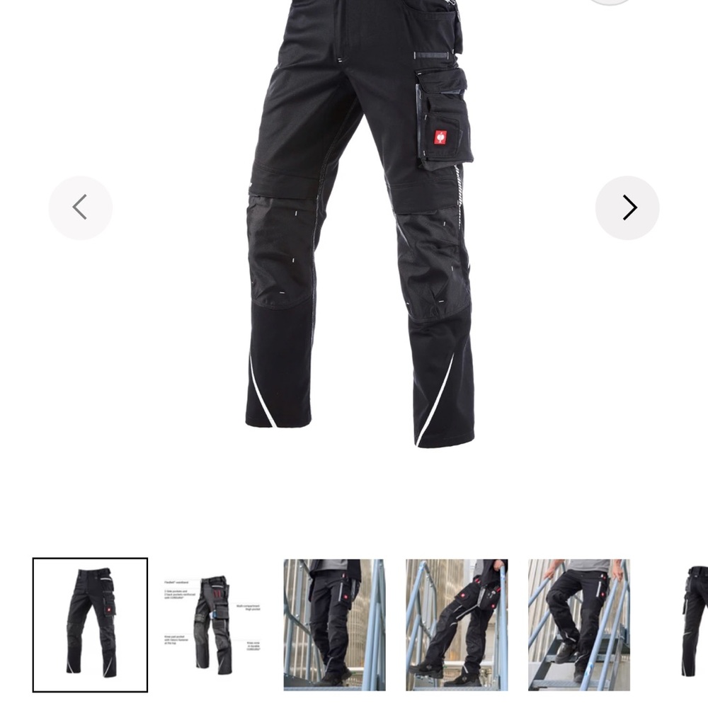 Men's  Strauss Black Cargo Pants
